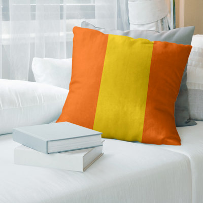 Atlanta Baseball Linen Striped Pillow Cover
