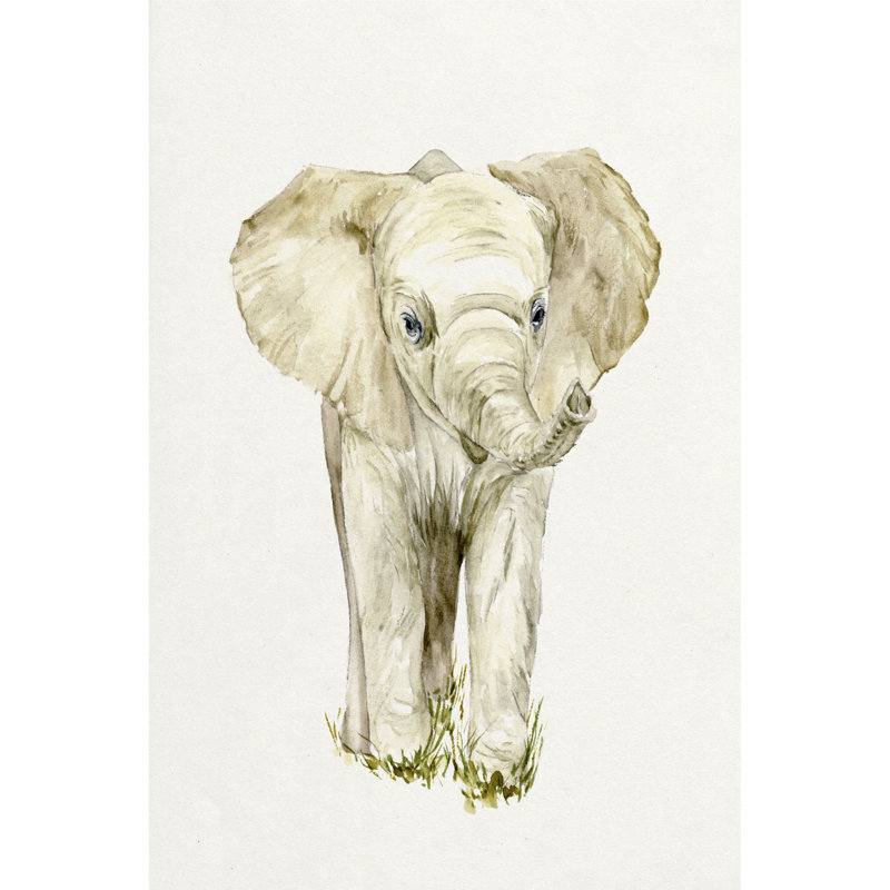 Baby Elephant II by Melissa Wang - Wrapped Canvas Painting, 122cm H x 81cm W