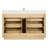 Porto 55'' Free Standing Single Bathroom Vanity with Quartz Top-418128175-418153729
