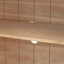 Buffet 4 portes avec rangement et portes vitrées, armoire arquée avec tablettes réglables pour la cuisine, la salle à manger et le salon
