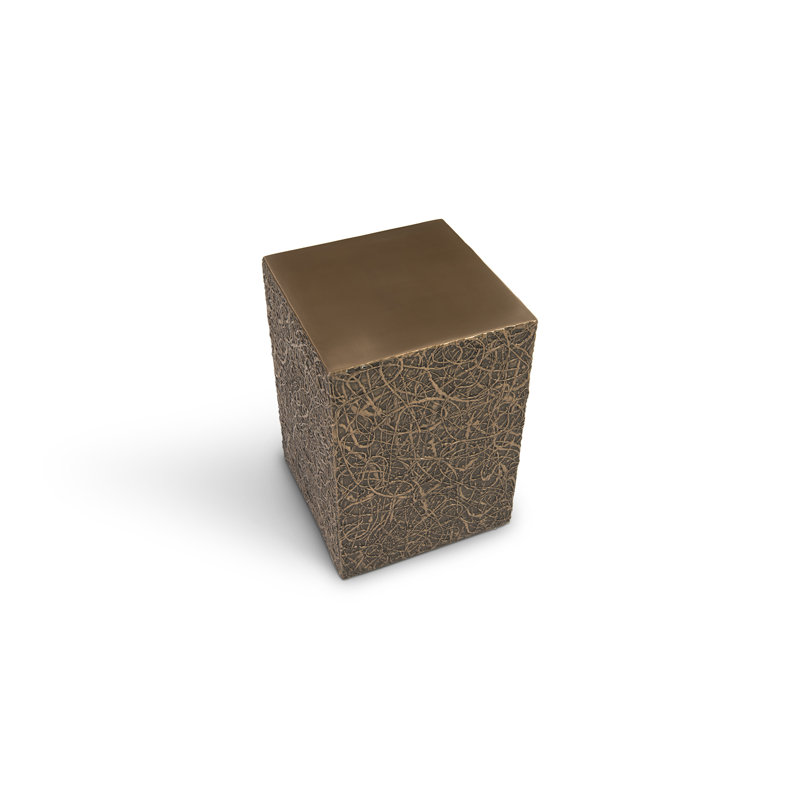 String Theory Pedestal, Bronze, 20" H x 14" W x 14" D