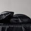 Drap-housse noir luxueux 100% satin, 7 pièces, froissé, doux pour la peau, - 1 plat, 2 ajustés, 4 taies d'oreiller, surface lisse, réduit les bris,