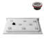 Base de douche 48 po x 36 po en alcôve en acrylique blanc brillant avec drain à gauche, drain inclus-115183622