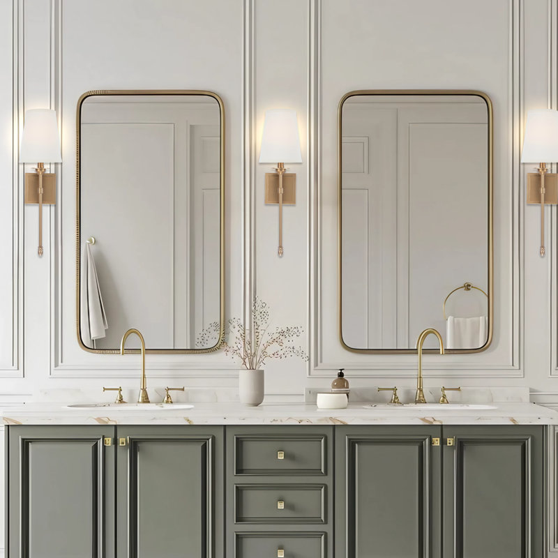 Autaugaville Modern 1-Light Wall Sconce Light, Gold