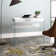 Allegonda Glass Frame Writing Desk with 1 Drawer