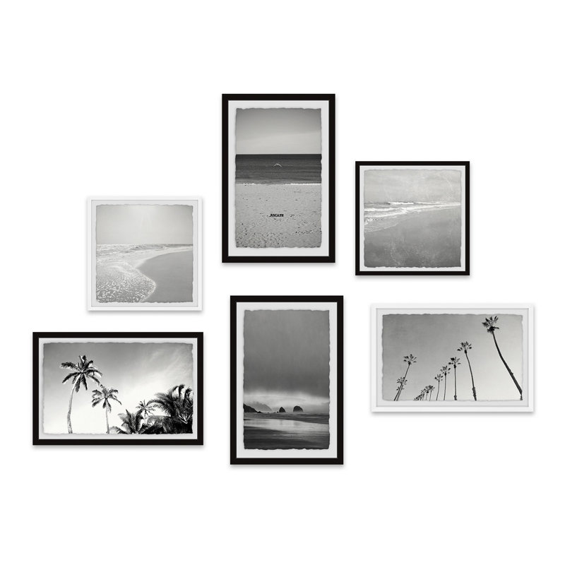 Hexaptych seaboard scenes