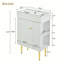 Meuble-lavabo sur pied simple 21,6 po avec plateau en bois manufacturé Spirica