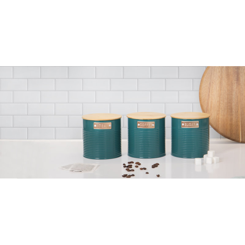 KitchenCraft Tea, Coffee and Sugar Canister Set