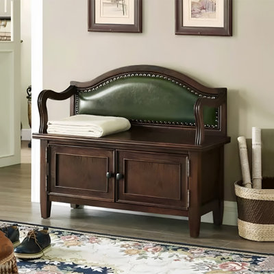 Tabouret avec rangement à chaussures 27,6 po