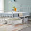 Lit plateforme classique en fer avec tête de lit et pied de lit-871769439-848028357