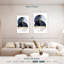 Impression d'art sur toile bleu marine foncé-1860126888