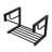 Wall-Mounted Rectangular Ceramic Bathroom Sink With Black Towel Bar, 23.75" X 15.75" Vanity Basin With Overflow | Gift Idea