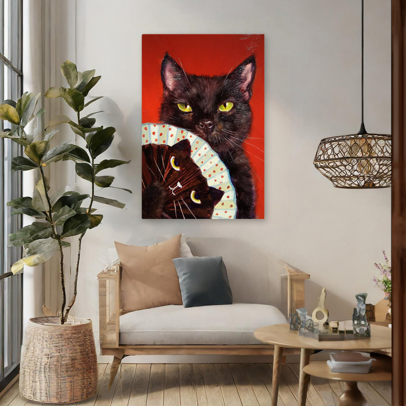 Double Trouble - Humour, chats, humour, art, H 48 po x l 32 po