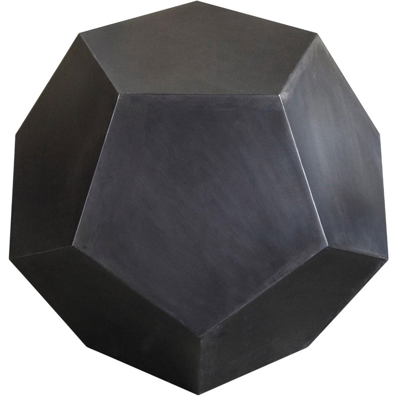 Pentagon Steel Top End Table