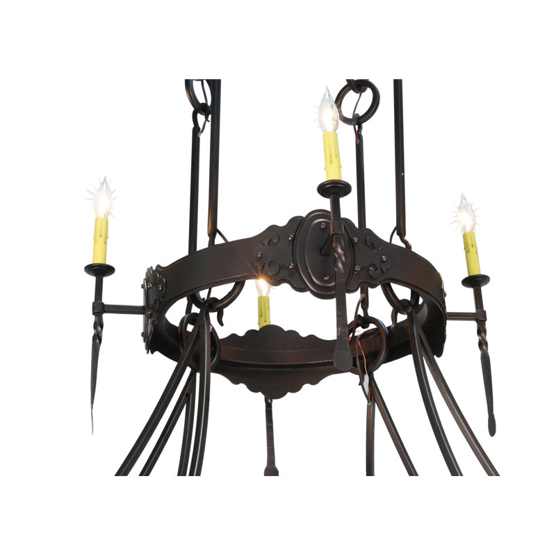 Rustic Lodge 12 - Light Chandelier