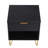Dumbo 20" Fluted Nightstand In Black (1-Drawer)-1077747511