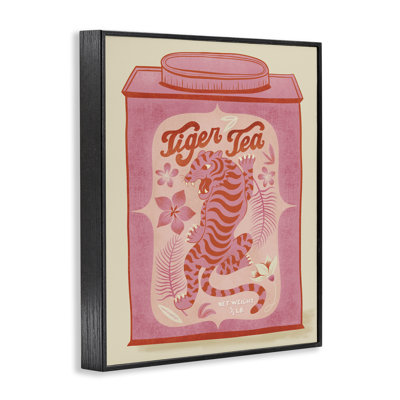 «Tiger Tea Tropical Tin», estampe numérique par Carrie Cantwell