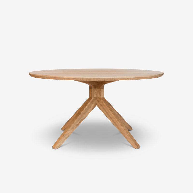 Cross Round Solid Oak Dining Table