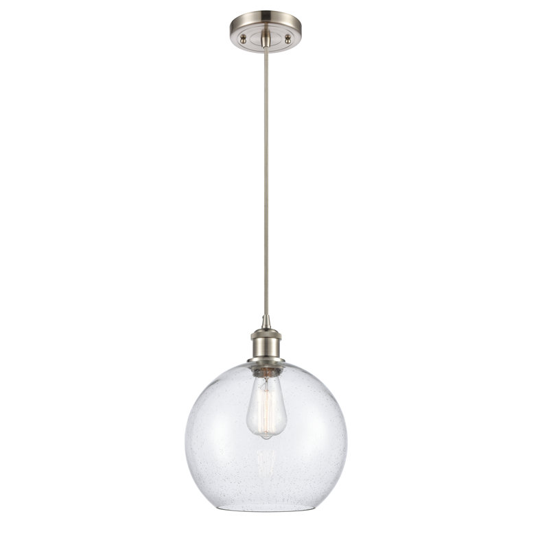 Baptista 1 - Light Single Pendant, Clear, No Bulb Included, Brushed Satin Nickel