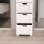 Armoire de rangement autoportante avec 4 tiroirs