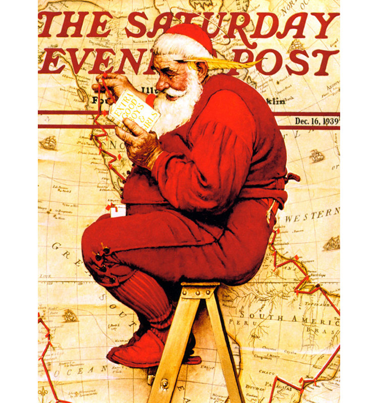 Santa At the Map