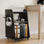 Ensemble de support pour tourne-disque avec rangement pour chambre à coucher, salon, bureau, table tournante avec rangement ouvert, support audio-195620266