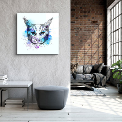 Superbe peinture décorative en verre trempé 23,6 po x 23,6 po | 100% verre trempé, épaisseur: 0,16 pouce | Impression UV pour des couleurs éclatantes | Art mural parfait pour la décoration de la maison ou du bureau, design moderne et élégant