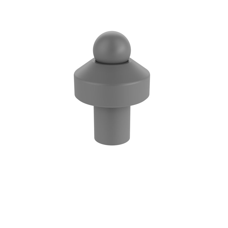 Poignée champignon Goble, Gris mat