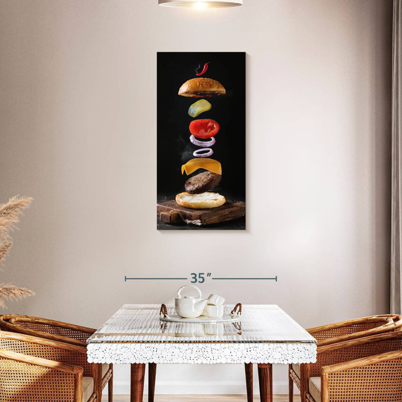 Burger, 24" H x 12" W