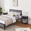 Ensemble de chambre à coucher avec lit tapissier 3 pièces Tontouta-1065890559