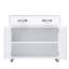 Two Door Side Table-White