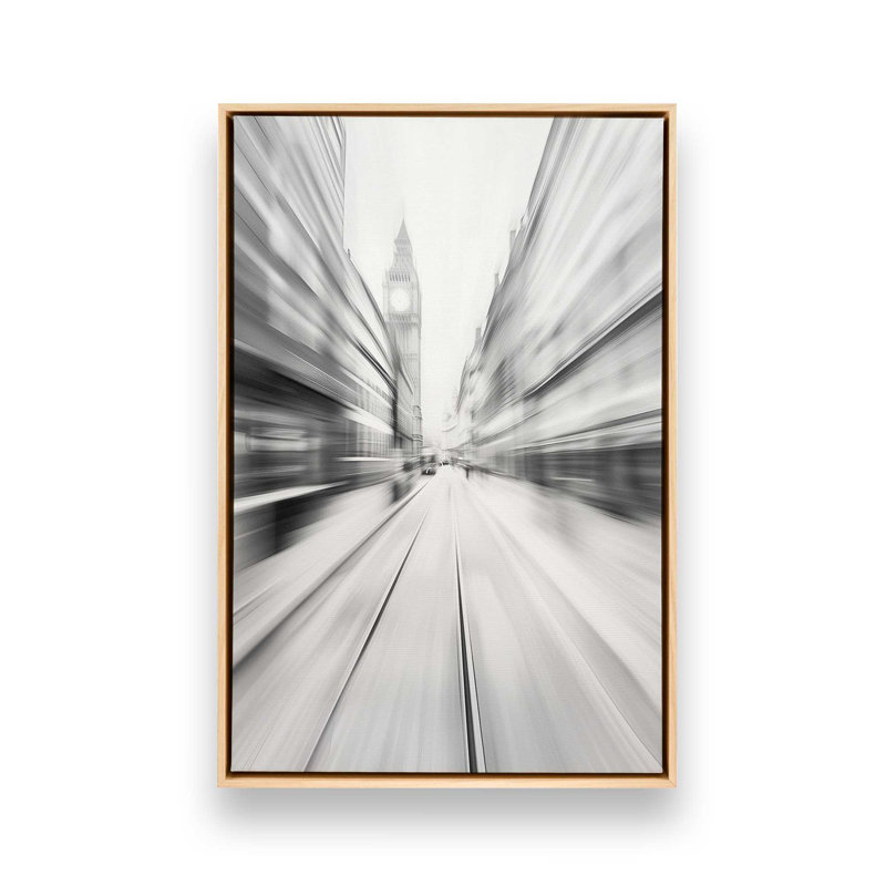 Impression sur toile London Pulse, H 18,75 po x l 12,75 po x P 1,75 po, Cadre américain en érable flottant