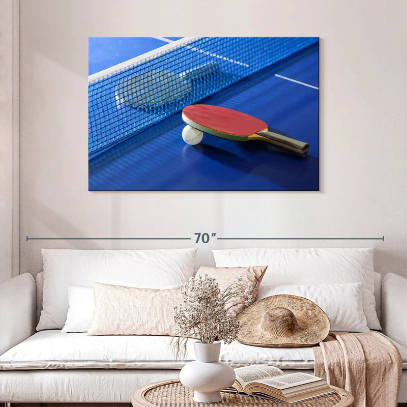 Tennis de table bleu Sirci, H 30 po x l 45 po