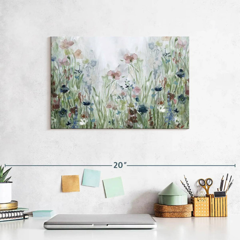 Wildflower Fields Canvas Print, 8" H x 12" W x 1" D
