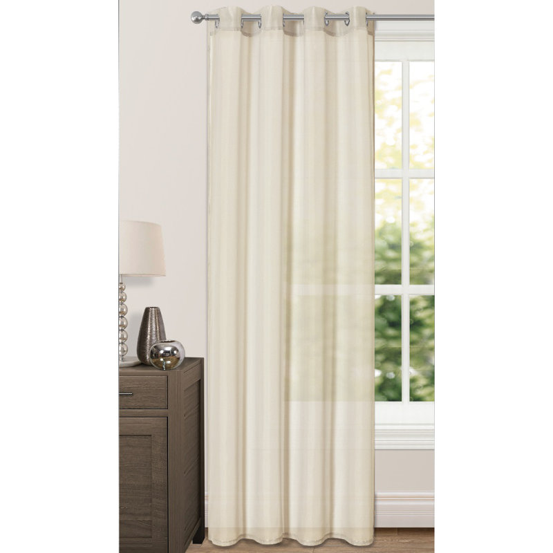 Comberton Semi Sheer Curtain, Cream