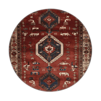 Turkish Brown Indoor and Outdoor Area Rug