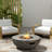Andrew Round Concrete Propane Smokeless Fire Pit