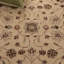 Tapis ivoire / rouge en laine touffeté à la main Cranmore-38028835