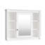 Armoire de rangement pour miroir de salle de bain 35 po x 28 po, structure, look élégant