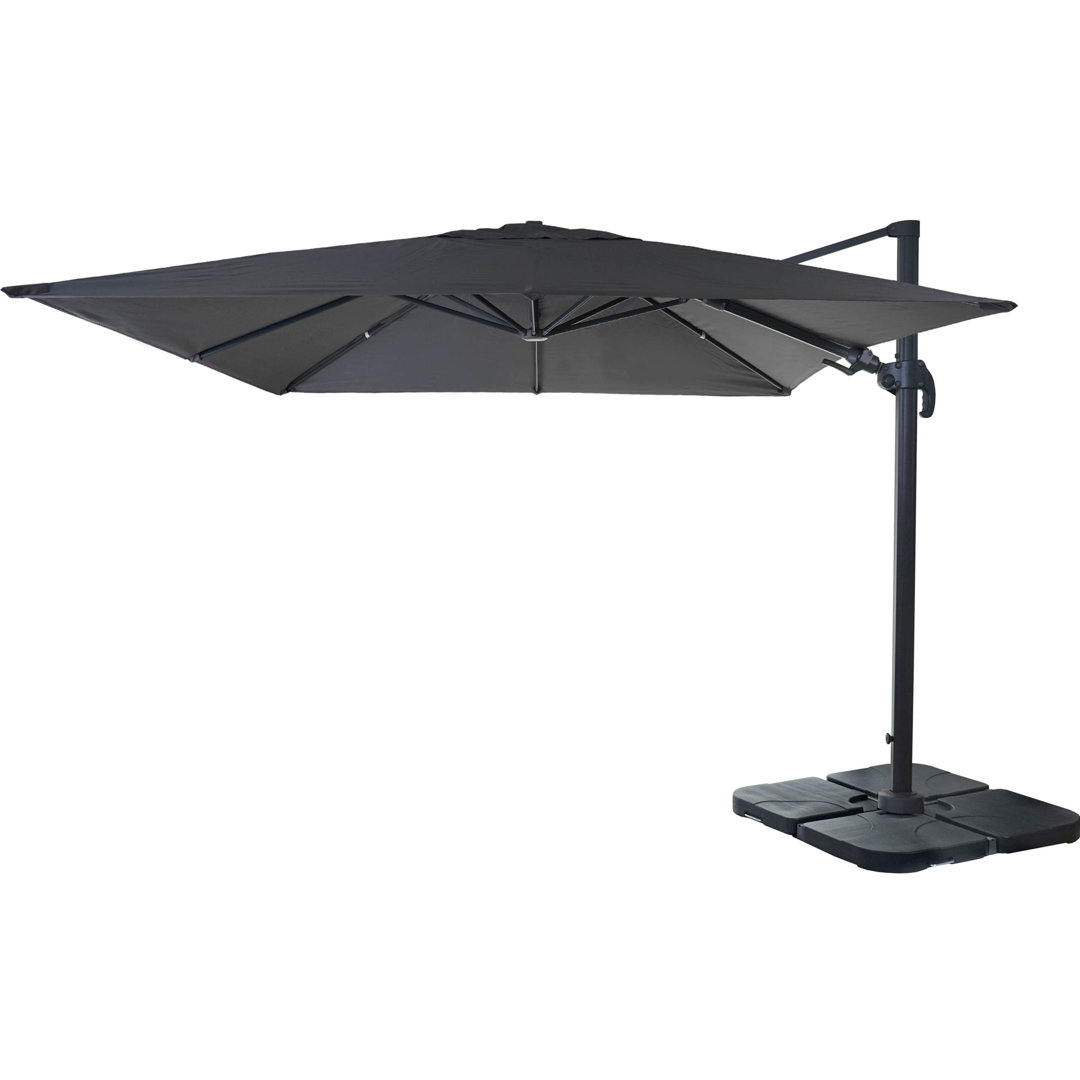 3.6 m x 3 m rechteckiger Ampelschirm Gastronomie-Luxus