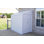 Yardsaver® 4 x 7 ft Steel Storage Shed Pent Roof Eggshell