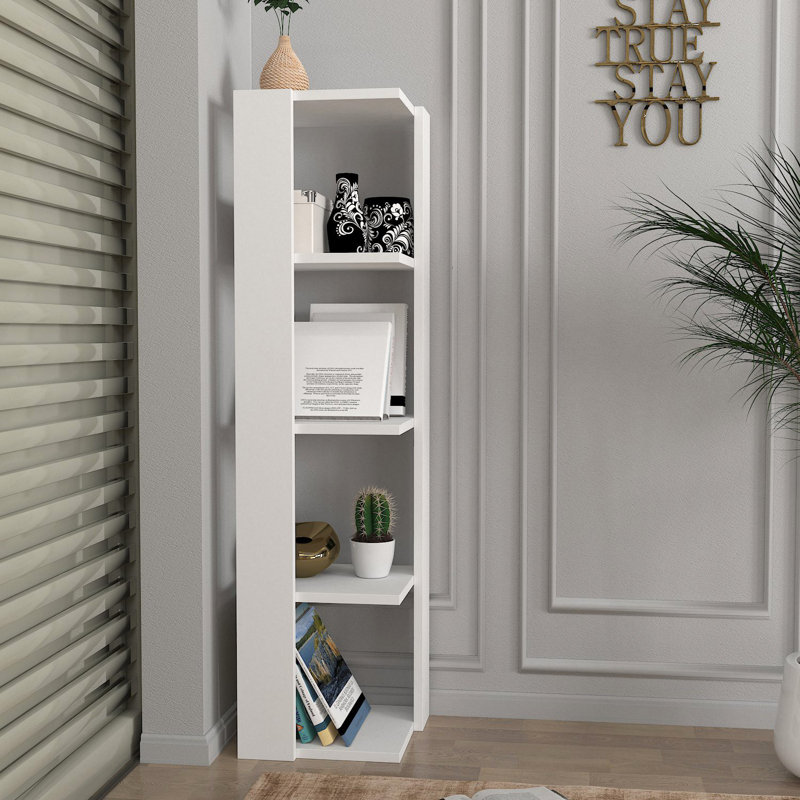 Vela 120cm H x 31.3cm W Corner Bookcase