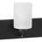 6-Light Matte Black Vanity Light with Etched Glass Shades-185302106