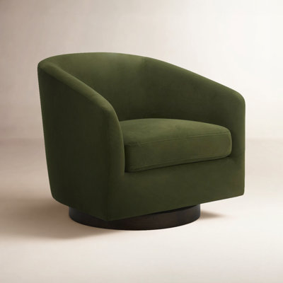 Bennett Upholstered Swivel Barrel Chair
