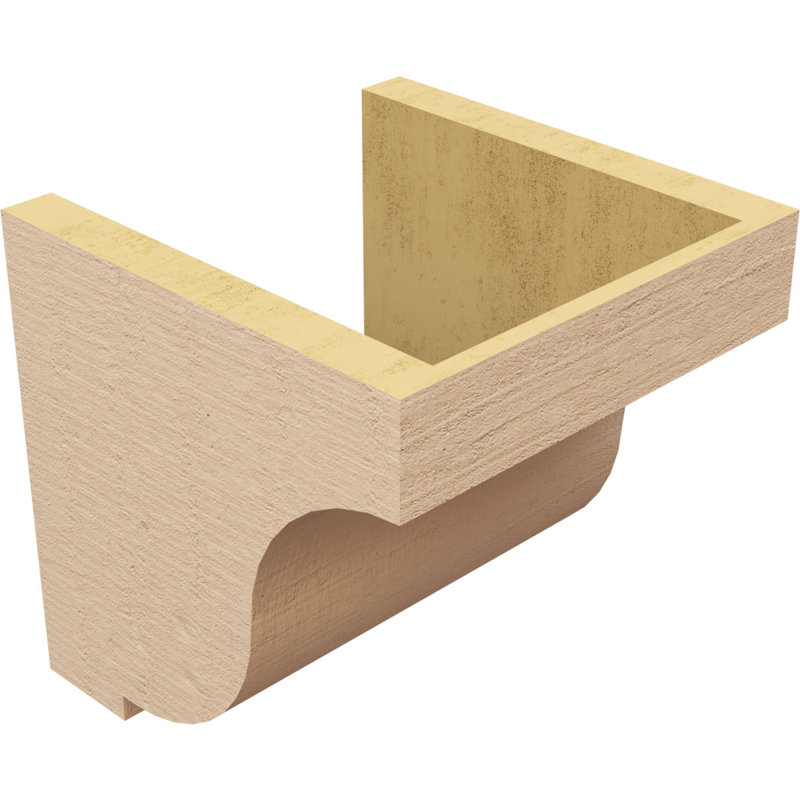 Corbeau Van Buren en cèdre brut TimberThane Corb, apprêté brun clair, H 9 po x l 9 po x P 9 po