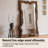 78.74"Retro solid wood floor-standing full-length dressing mirror-435150314