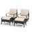 Salem Rocking Patio Chair with Cushions and Ottoman