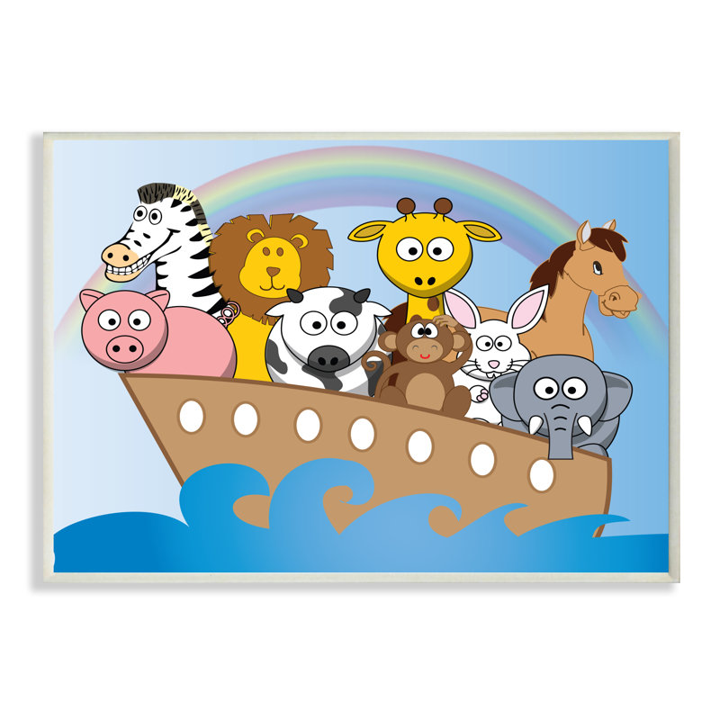 Plaque murale Gupton Whimsical Noah's