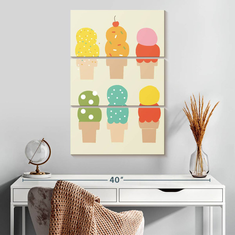 Yarlin Double Scoops, 32" H x 20" W