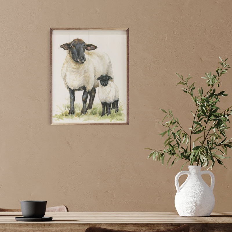 Sheep By Leslie Trimbach, 16" W x 20" H